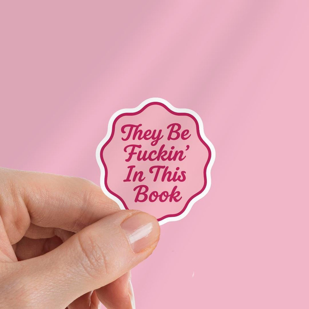 Spicy Smut Book Kindle Sticker: Book Lover Laptop Decal sticker by Magic & Meaning