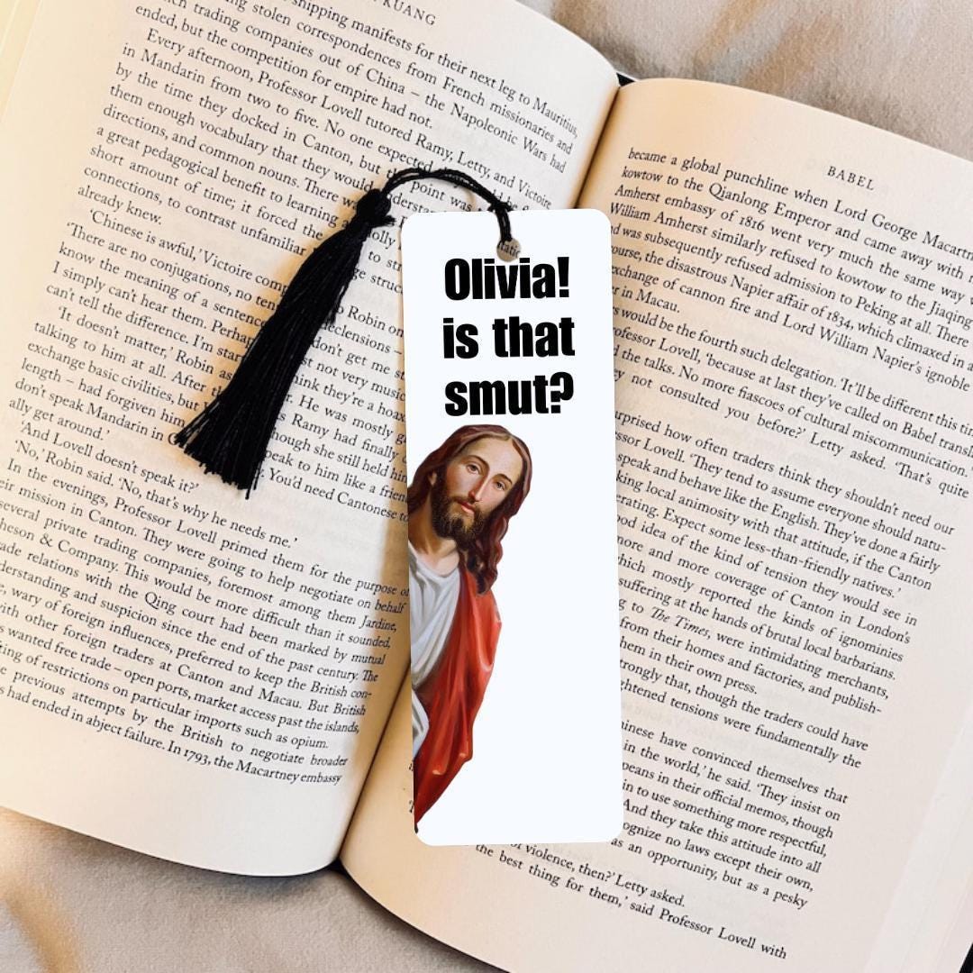 Smut Reader Bookmark: Personalized, Funny Book Lover Gift (Custom Tassel) bookmark by Magic & Meaning