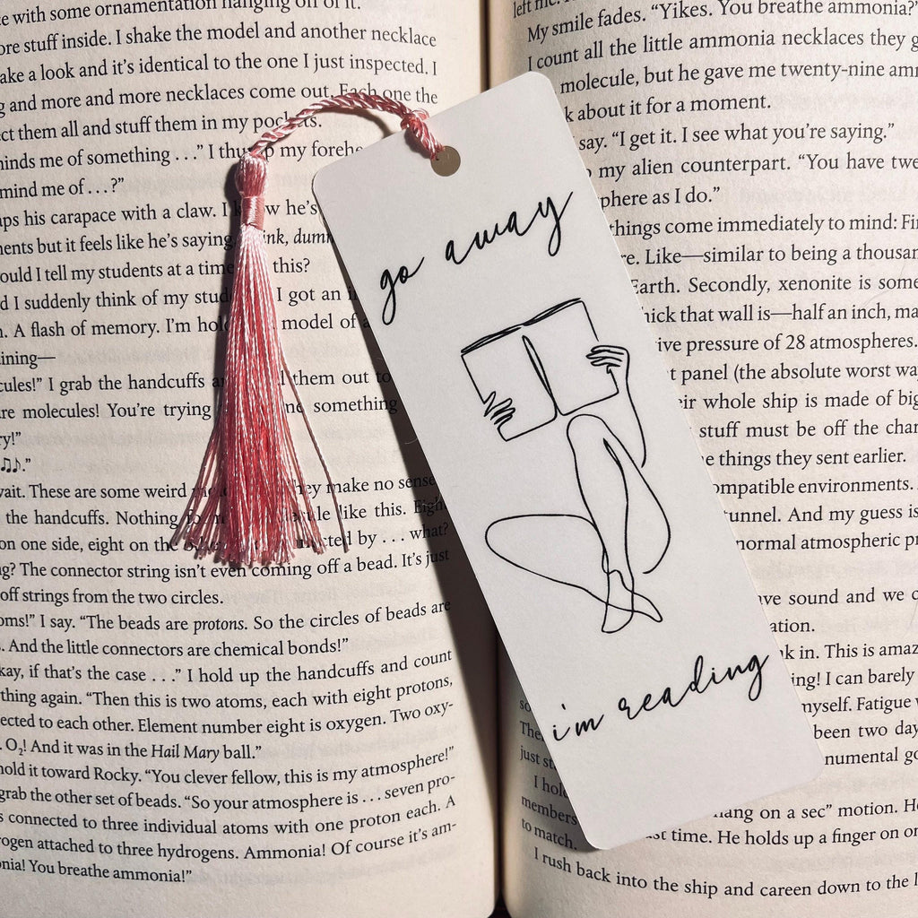 Funny Book Lover Bookmark - Sarcastic Reading Quote bookmark by Magic & Meaning