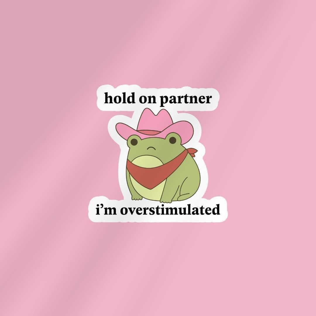 Funny Overstimulated Meme Sticker: Anti-Social Reader Gift sticker by Magic & Meaning