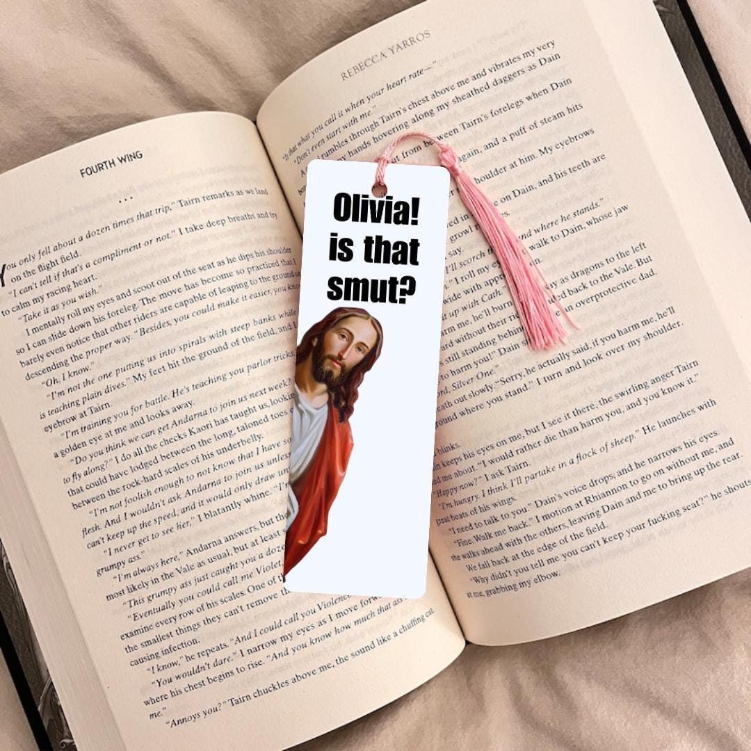 Smut Reader Bookmark: Personalized, Funny Book Lover Gift (Custom Tassel) bookmark by Magic & Meaning