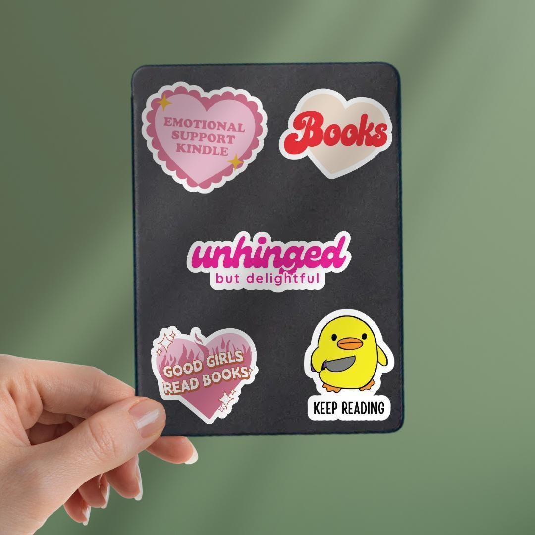Unhinged But Delightful Anxiety Sticker: Sarcastic Vinyl Decal sticker by Magic & Meaning