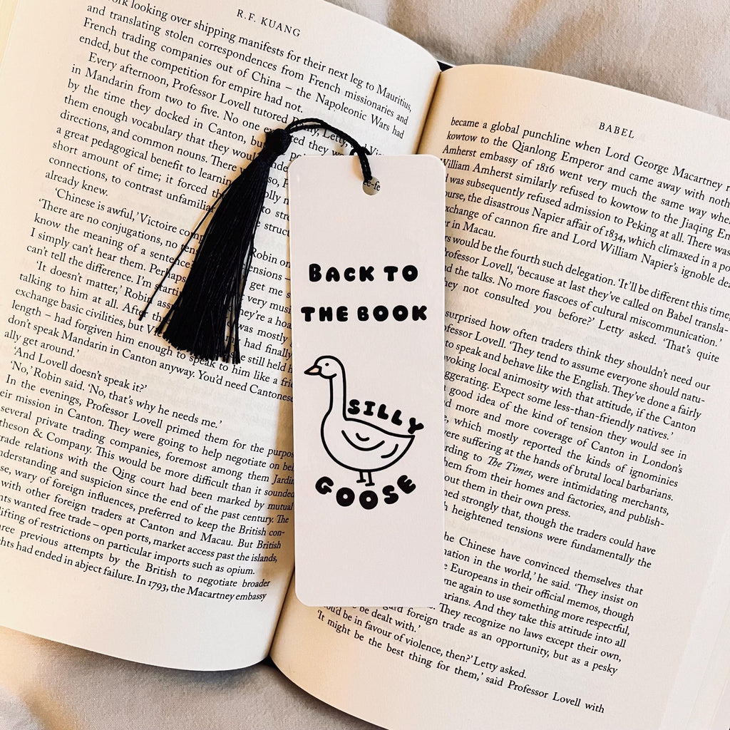 You're On This Page Silly Goose Bookmark | Funny Sarcastic Bookmark, Silly Goose Design bookmark by Magic & Meaning