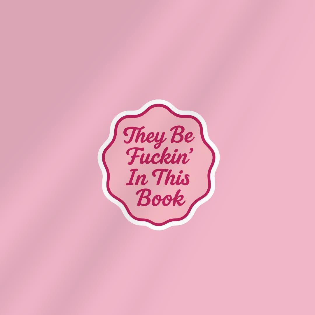 Spicy Smut Book Kindle Sticker: Book Lover Laptop Decal sticker by Magic & Meaning