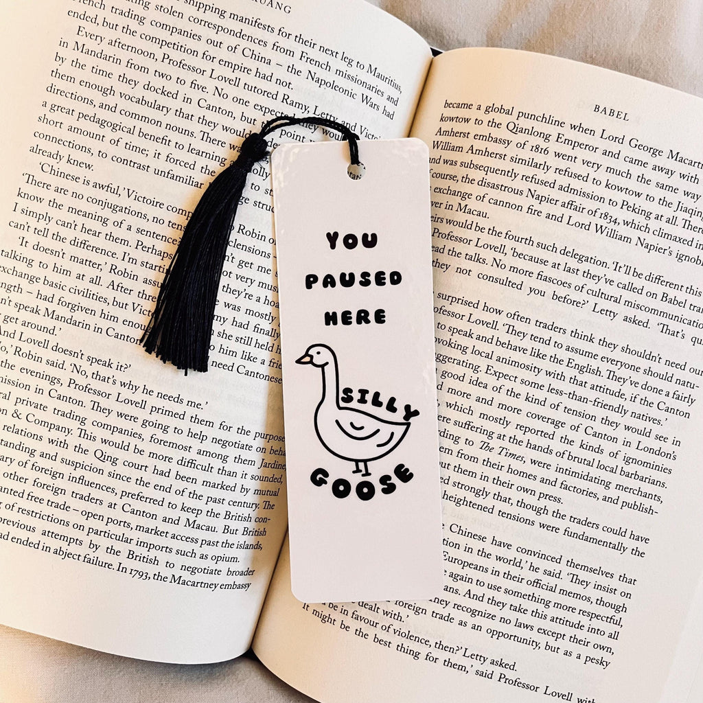 You're On This Page Silly Goose Bookmark | Funny Sarcastic Bookmark, Silly Goose Design bookmark by Magic & Meaning