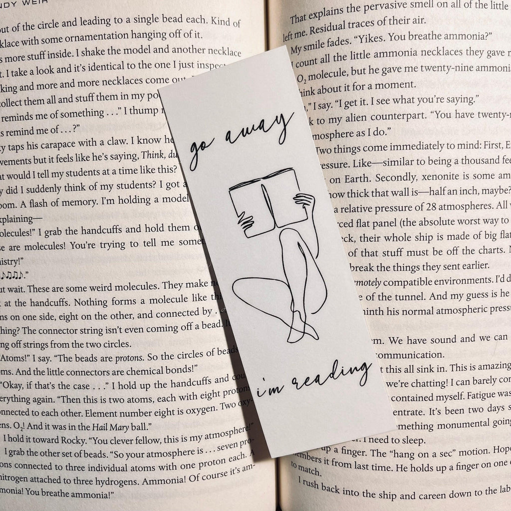 Funny Book Lover Bookmark - Sarcastic Reading Quote bookmark by Magic & Meaning