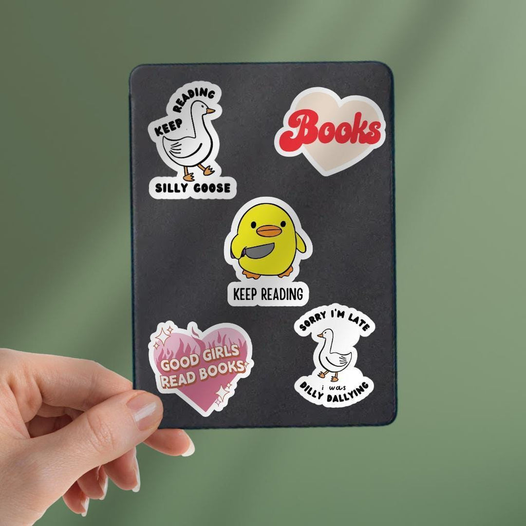 Duck With Knife Kindle Sticker: sticker by Magic & Meaning