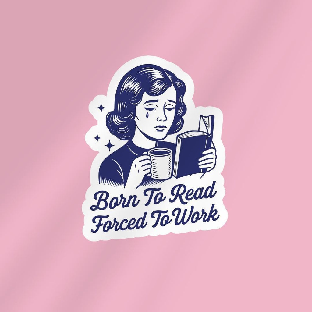 Born To Read Kindle Sticker: Book Lover Vinyl Decal sticker by Magic & Meaning