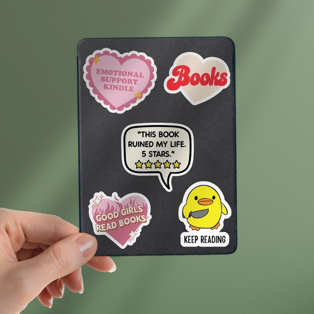 This Book Ruined My Life 5 Stars Kindle Sticker sticker by Magic & Meaning