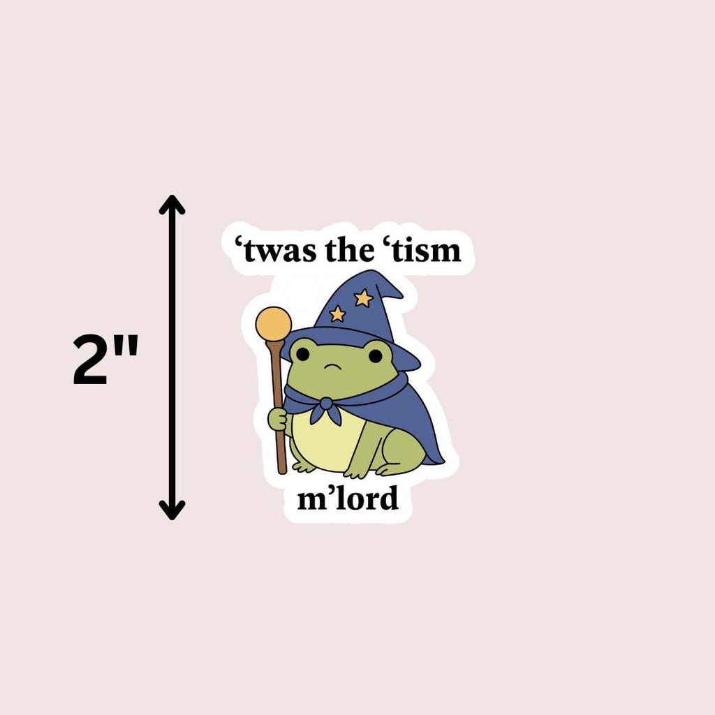 Funny Autism Kindle Sticker: Twas The Tism Sticker sticker by Magic & Meaning