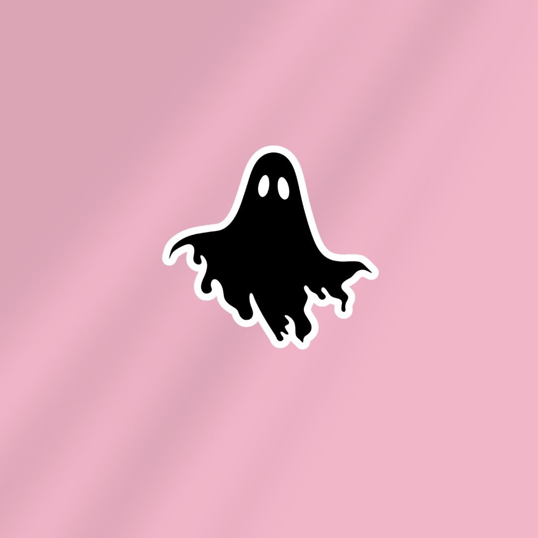 Goth Ghost Kindle Sticker: Halloween Sticker sticker by Magic & Meaning