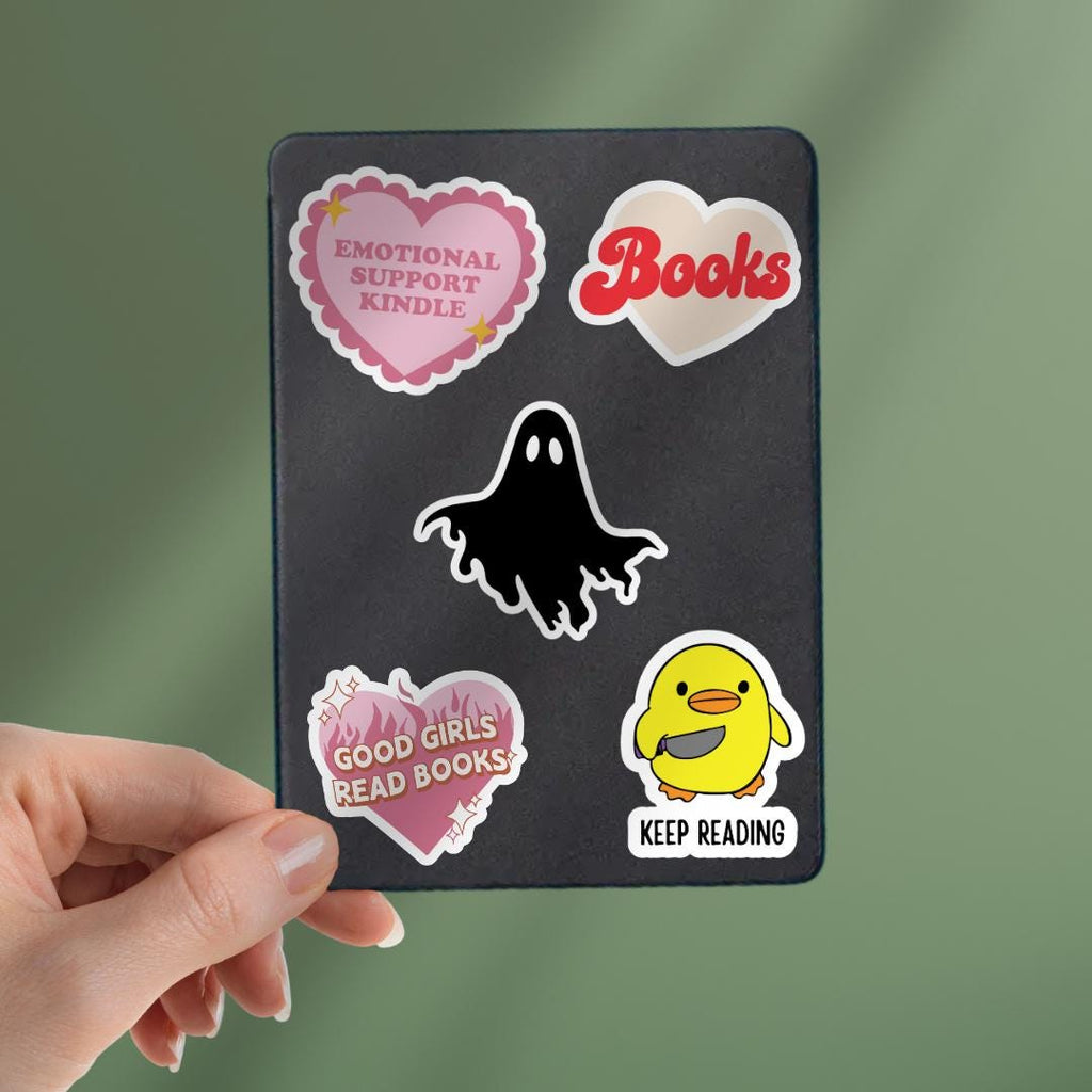 Goth Ghost Kindle Sticker: Halloween Sticker sticker by Magic & Meaning