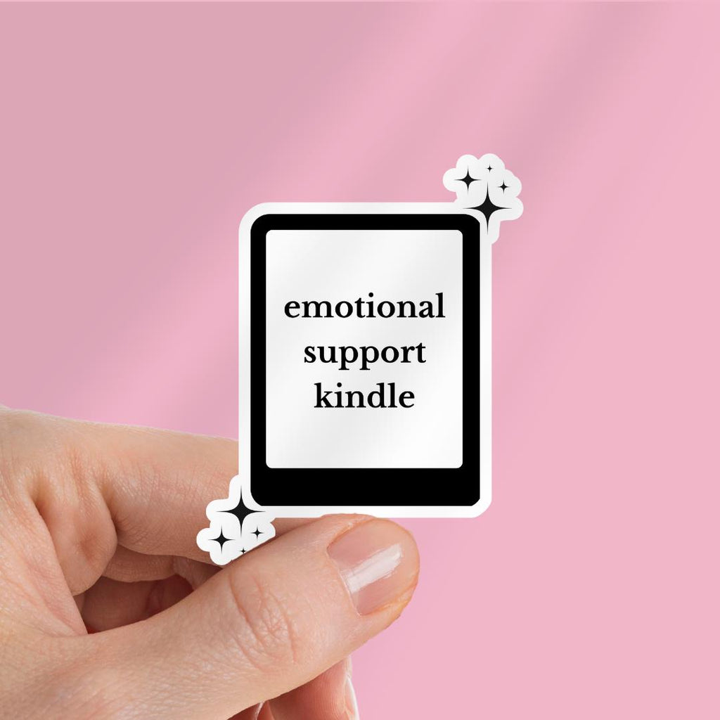 Emotional Support Kindle Sticker: Book Sticker For Reader sticker by Magic & Meaning