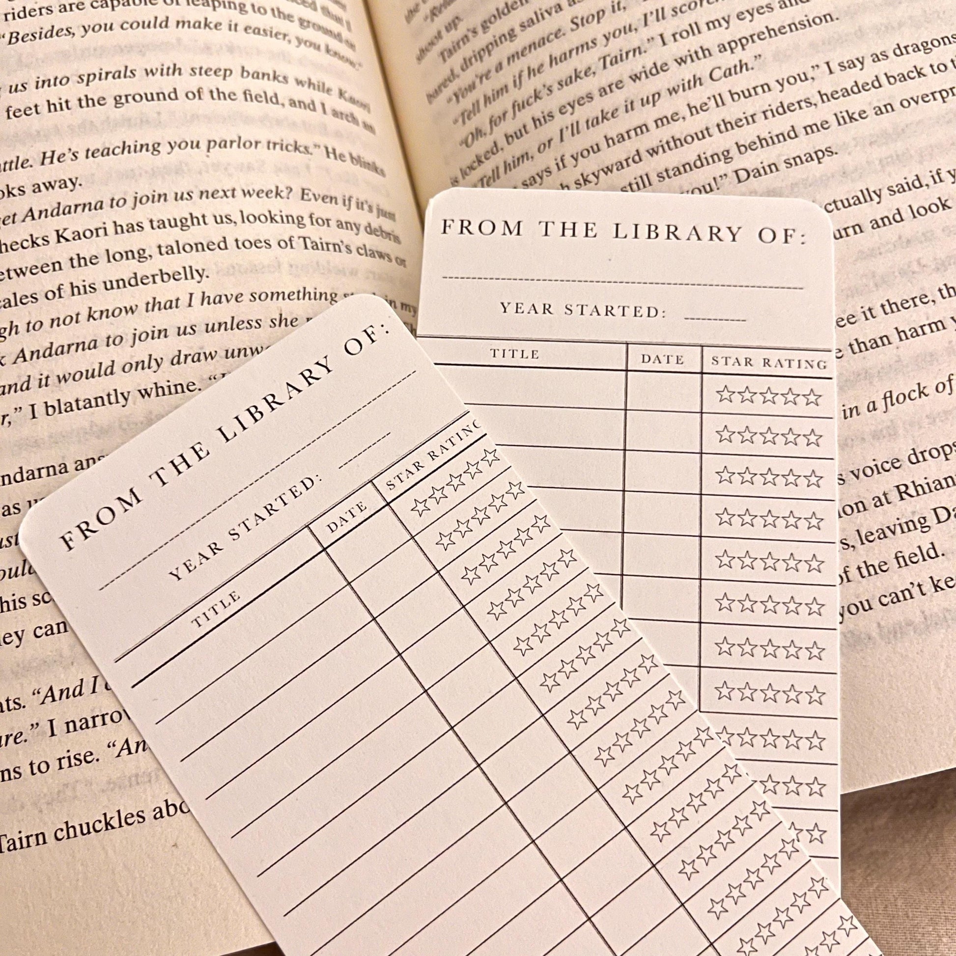 2026 Reading Tracker Bookmark: Paper Book Tracker, Reading Log bookmark by Magic & Meaning