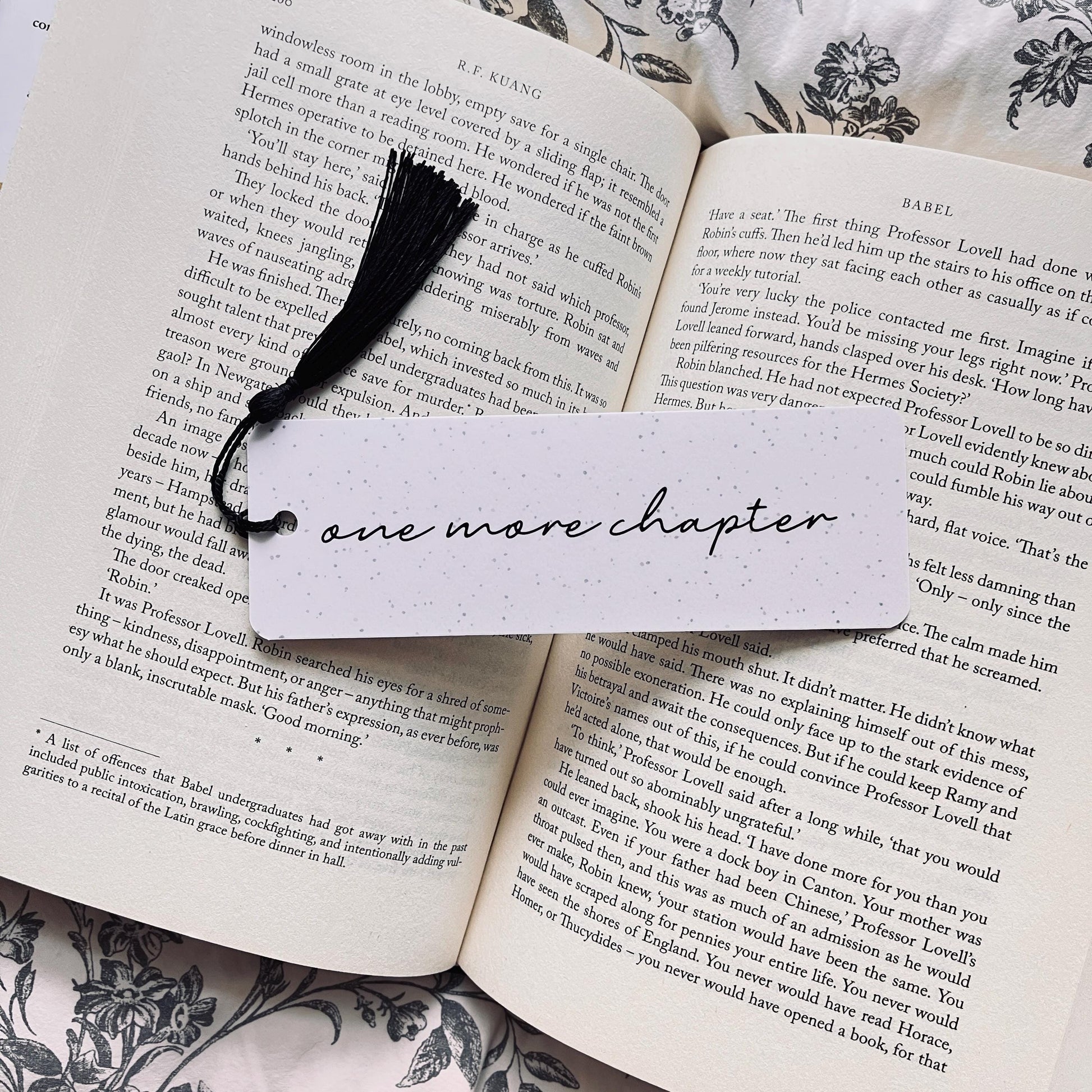 Funny Book Lover Bookmark - 'One More Chapter' Reading Humor bookmark by Magic & Meaning