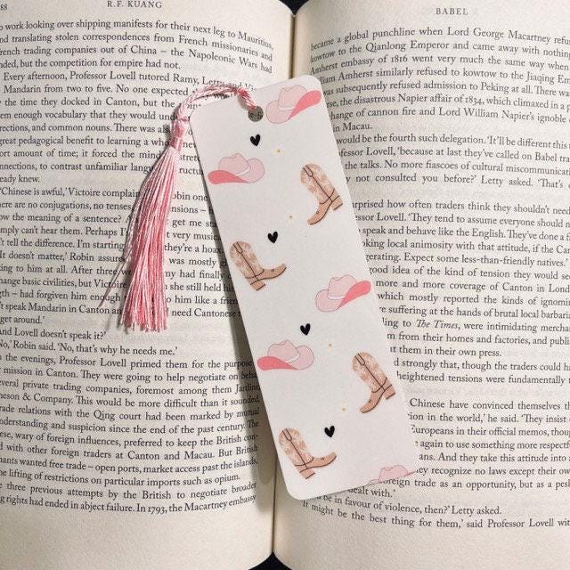 Cowgirl Bookmark: Disco Romance with Bows and Boots bookmark by Magic & Meaning