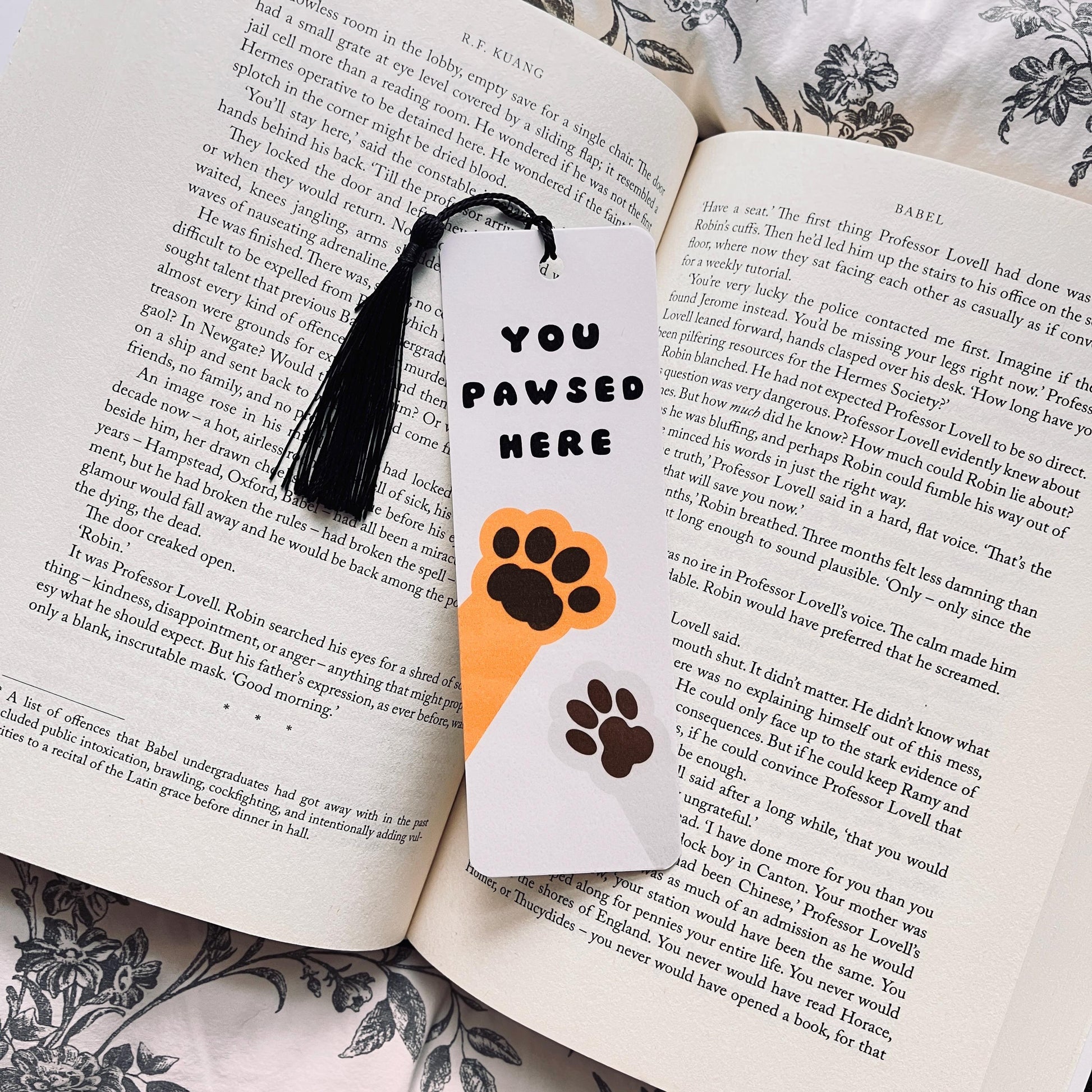 Dog Paw Bookmark: Cute Book Lover Gift with Double-Sided Lamination bookmark by Magic & Meaning