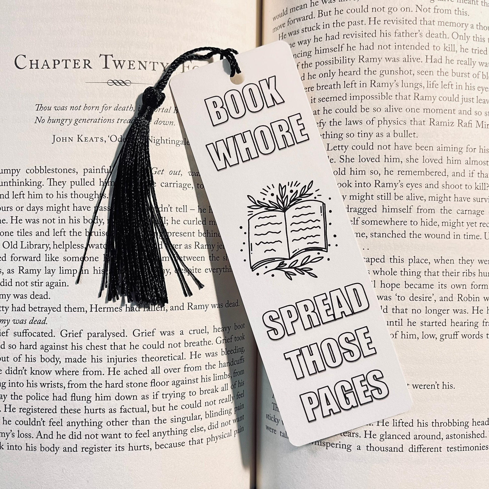 Smut Lover Bookmark: Funny Quote on Durable Cardstock bookmark by Magic & Meaning