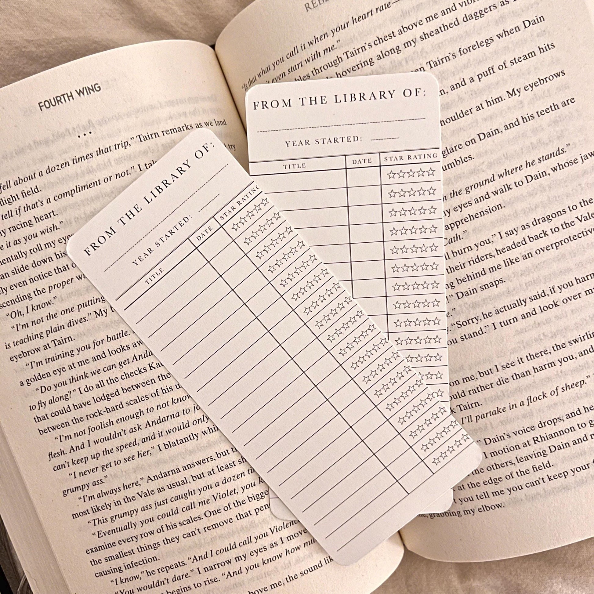2026 Reading Tracker Bookmark: Paper Book Tracker, Reading Log bookmark by Magic & Meaning