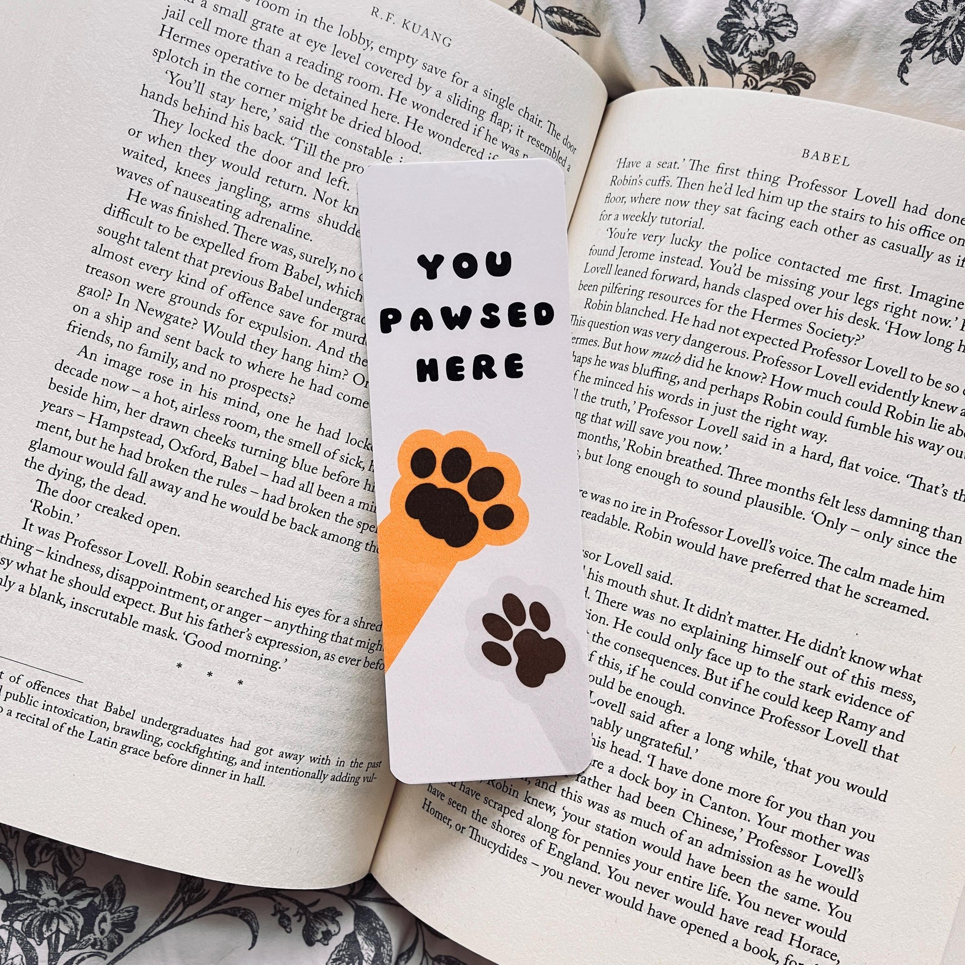 Dog Paw Bookmark: Cute Book Lover Gift with Double-Sided Lamination bookmark by Magic & Meaning