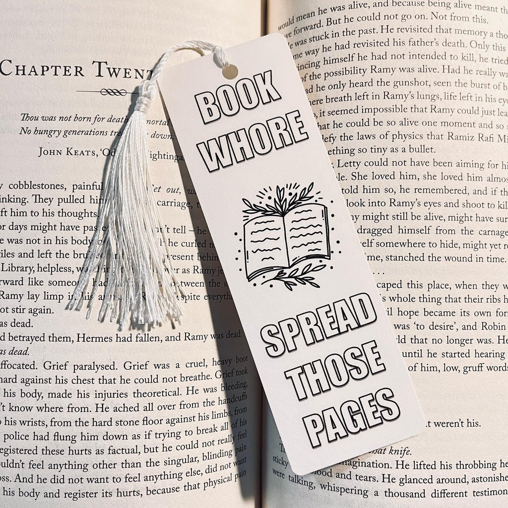Smut Lover Bookmark: Funny Quote on Durable Cardstock bookmark by Magic & Meaning