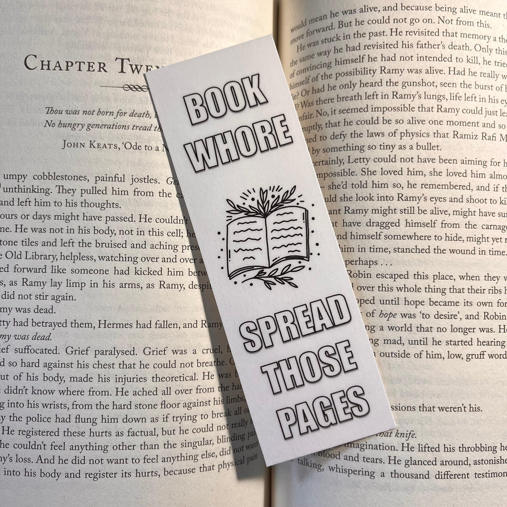 Smut Lover Bookmark: Funny Quote on Durable Cardstock bookmark by Magic & Meaning