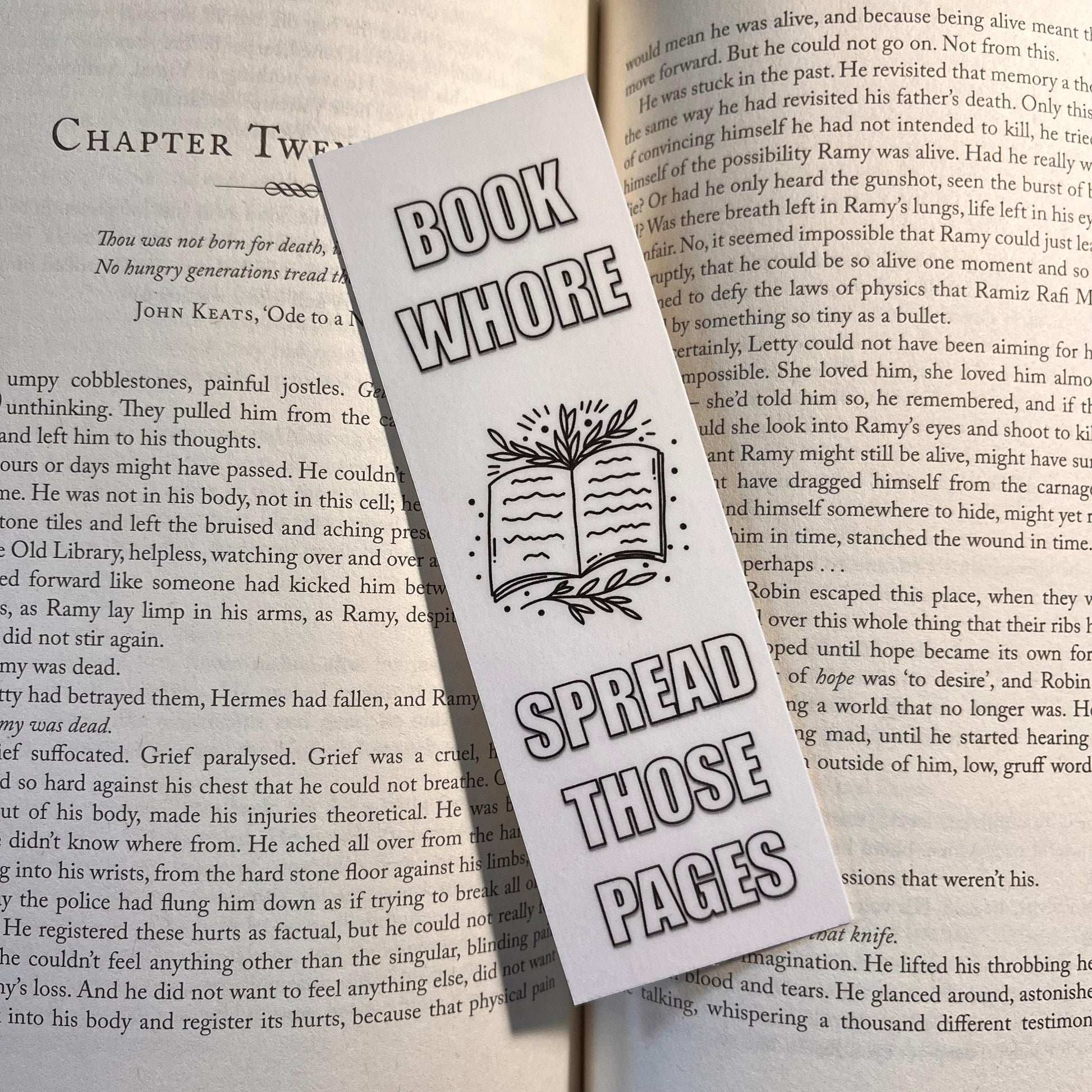 Smut Lover Bookmark: Funny Quote on Durable Cardstock bookmark by Magic & Meaning