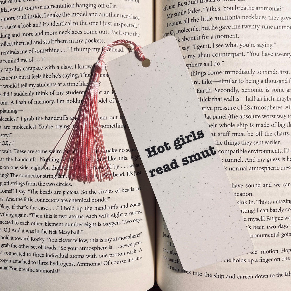 Hot Girls Read Bookmark - Funny Book Lover Gift with Sarcasm bookmark by Magic & Meaning