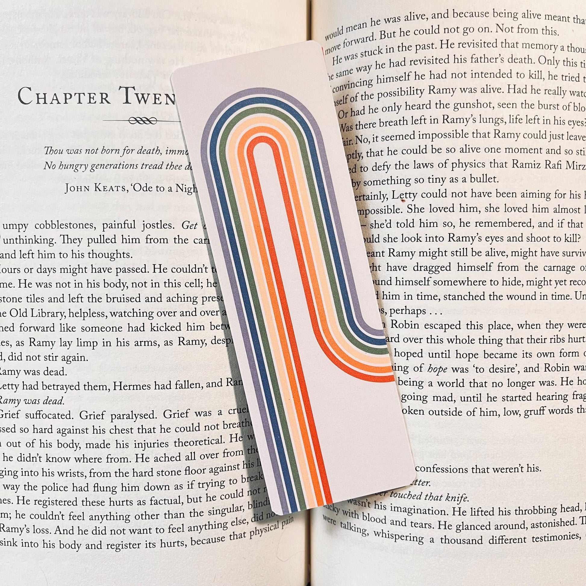 Rainbow Pride Bookmark - Retro Look with Tassel bookmark by Magic & Meaning