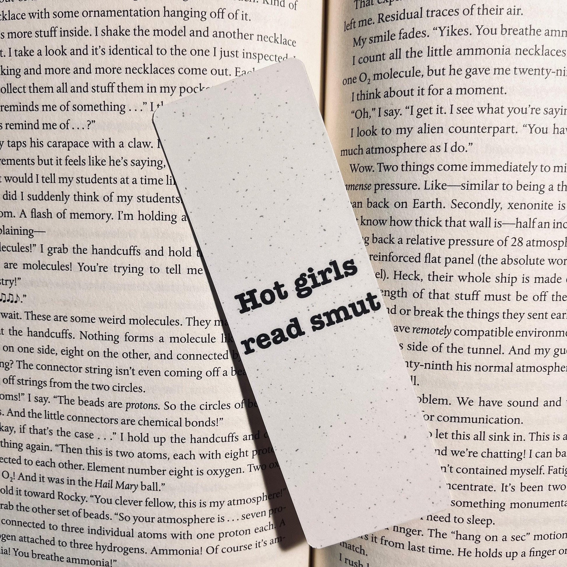 Hot Girls Read Bookmark - Funny Book Lover Gift with Sarcasm bookmark by Magic & Meaning