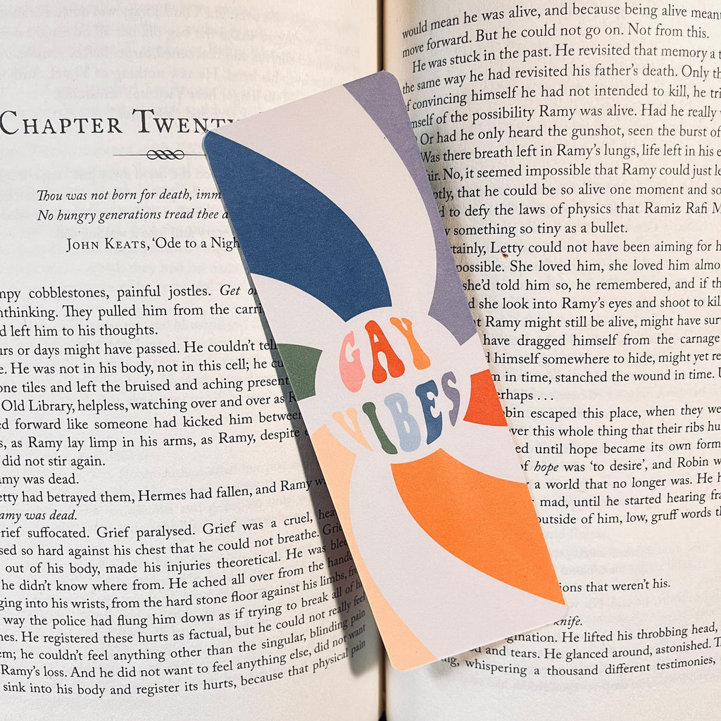 LGBTQIA+ Pride Bookmark, Gay Vibes, Colorful Tassel bookmark by Magic & Meaning