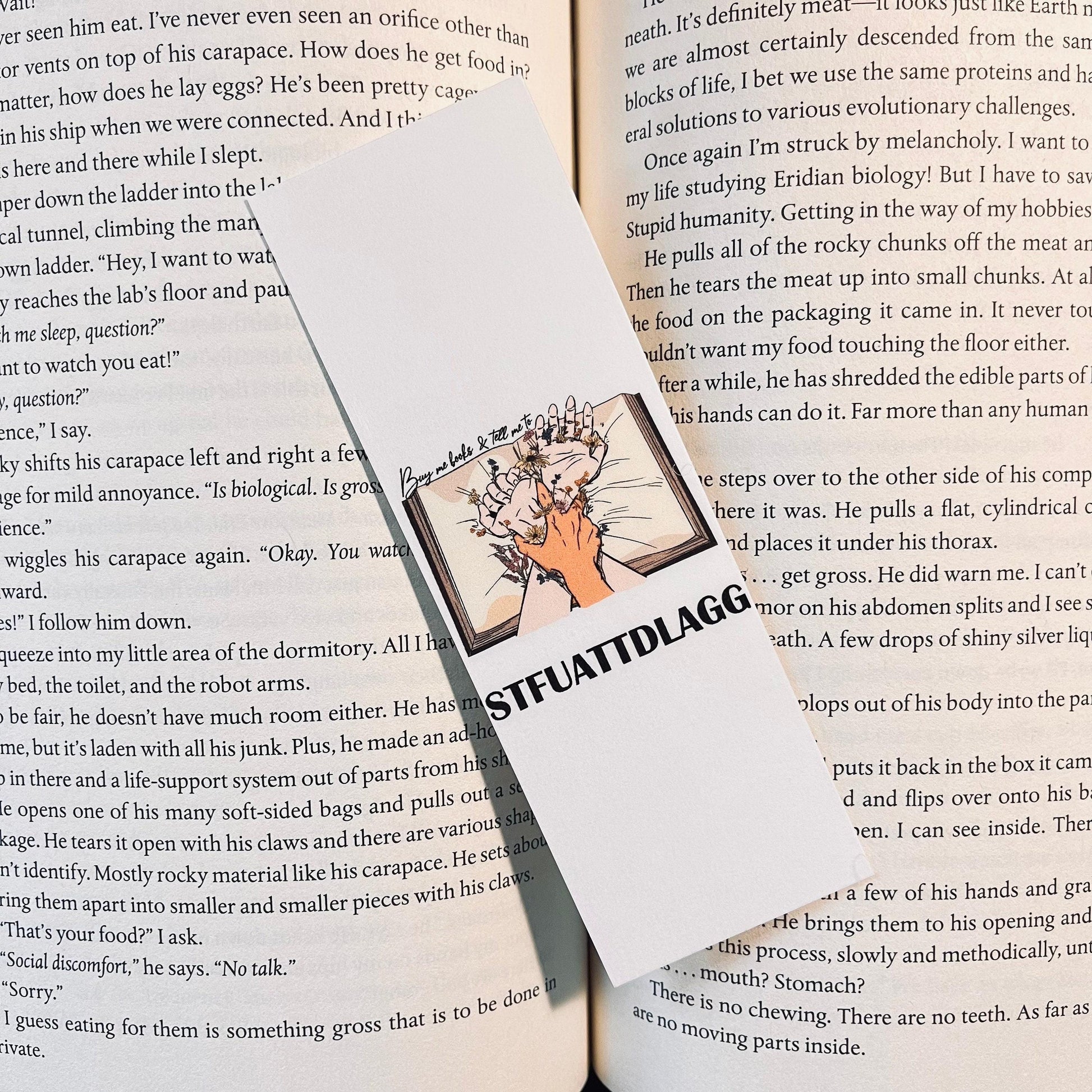 Sassy Reader Bookmark: Funny Bookish Gift (Laminated with Tassel) bookmark by Magic & Meaning