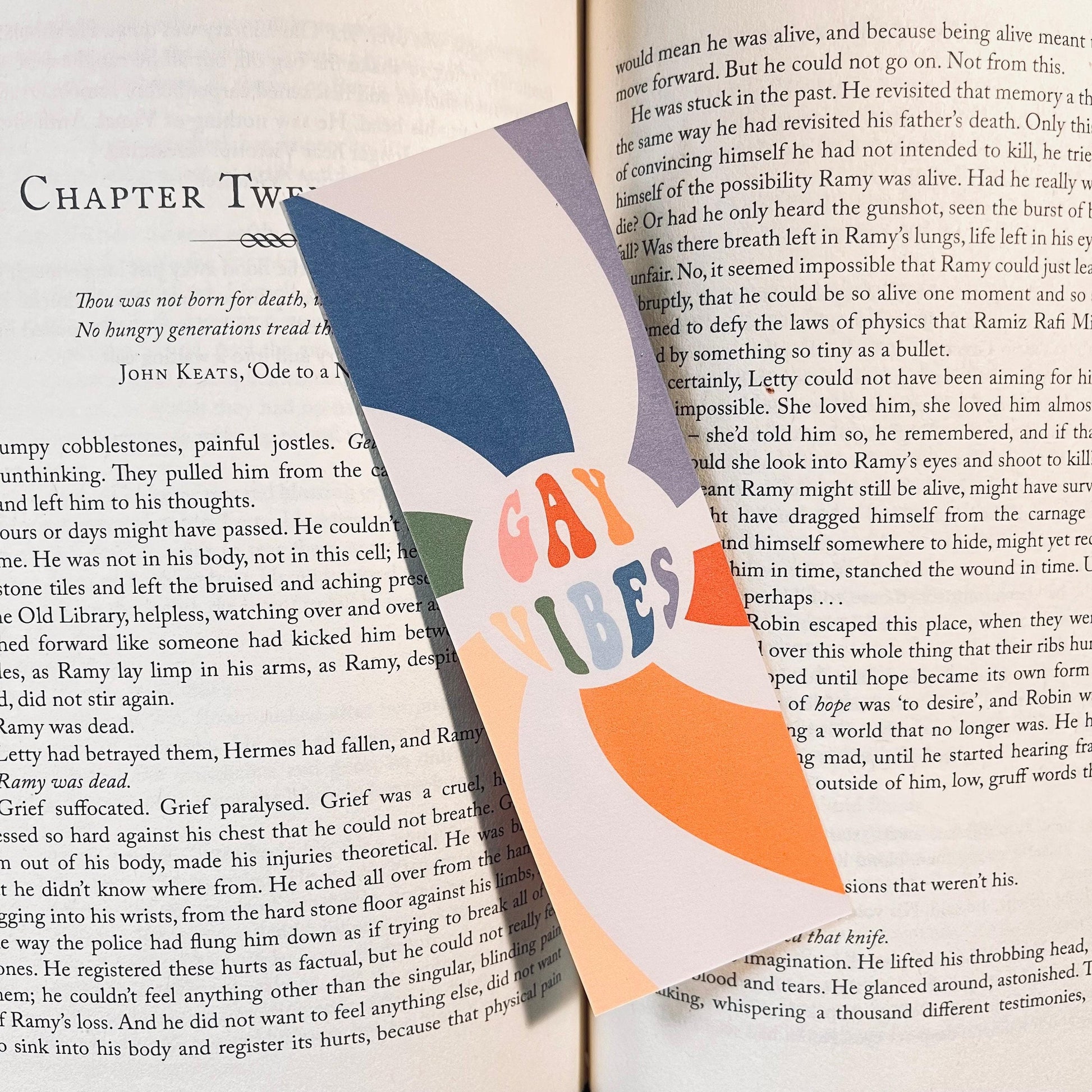 LGBTQIA+ Pride Bookmark, Gay Vibes, Colorful Tassel bookmark by Magic & Meaning