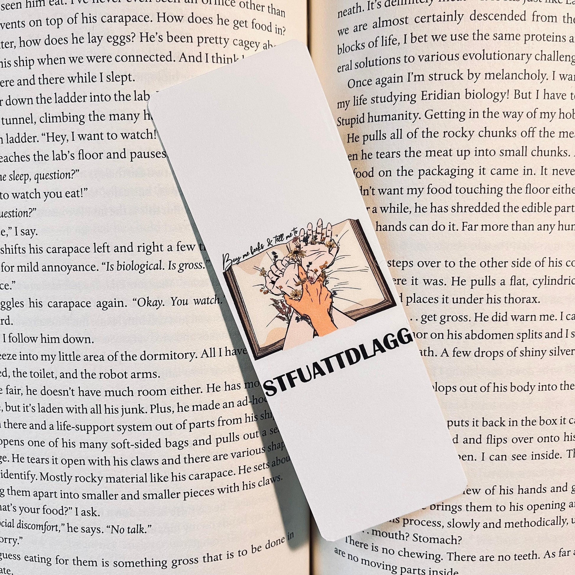 Sassy Reader Bookmark: Funny Bookish Gift (Laminated with Tassel) bookmark by Magic & Meaning
