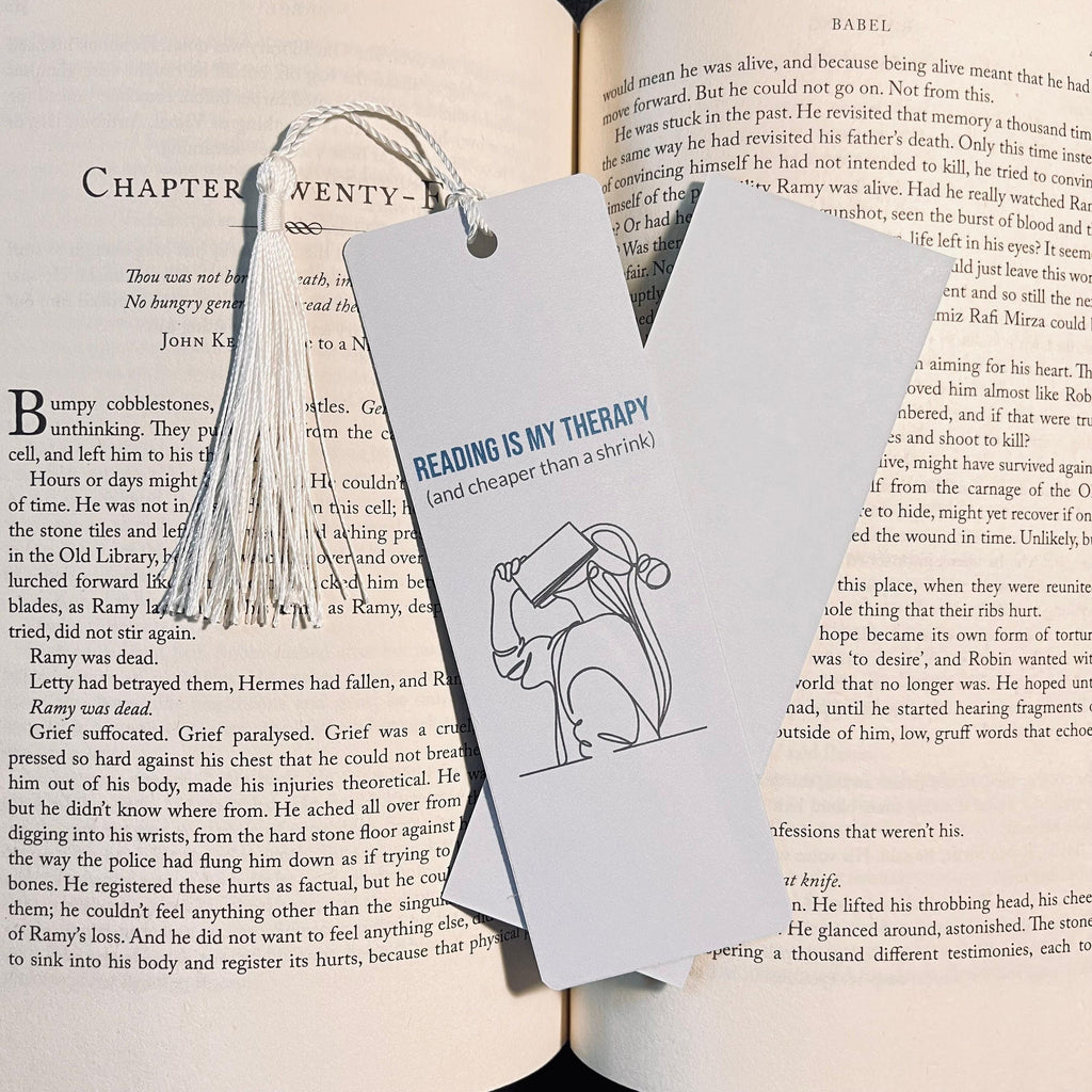 Minimalist Reading Bookmark: One Line Art, Handmade Laminated bookmark by Magic & Meaning