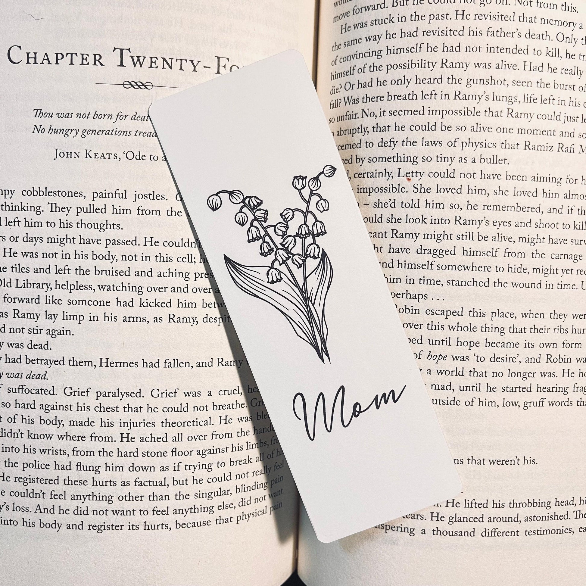 Personalized Bookmark: Birth Month Flower Design - Floral bookmark by Magic & Meaning