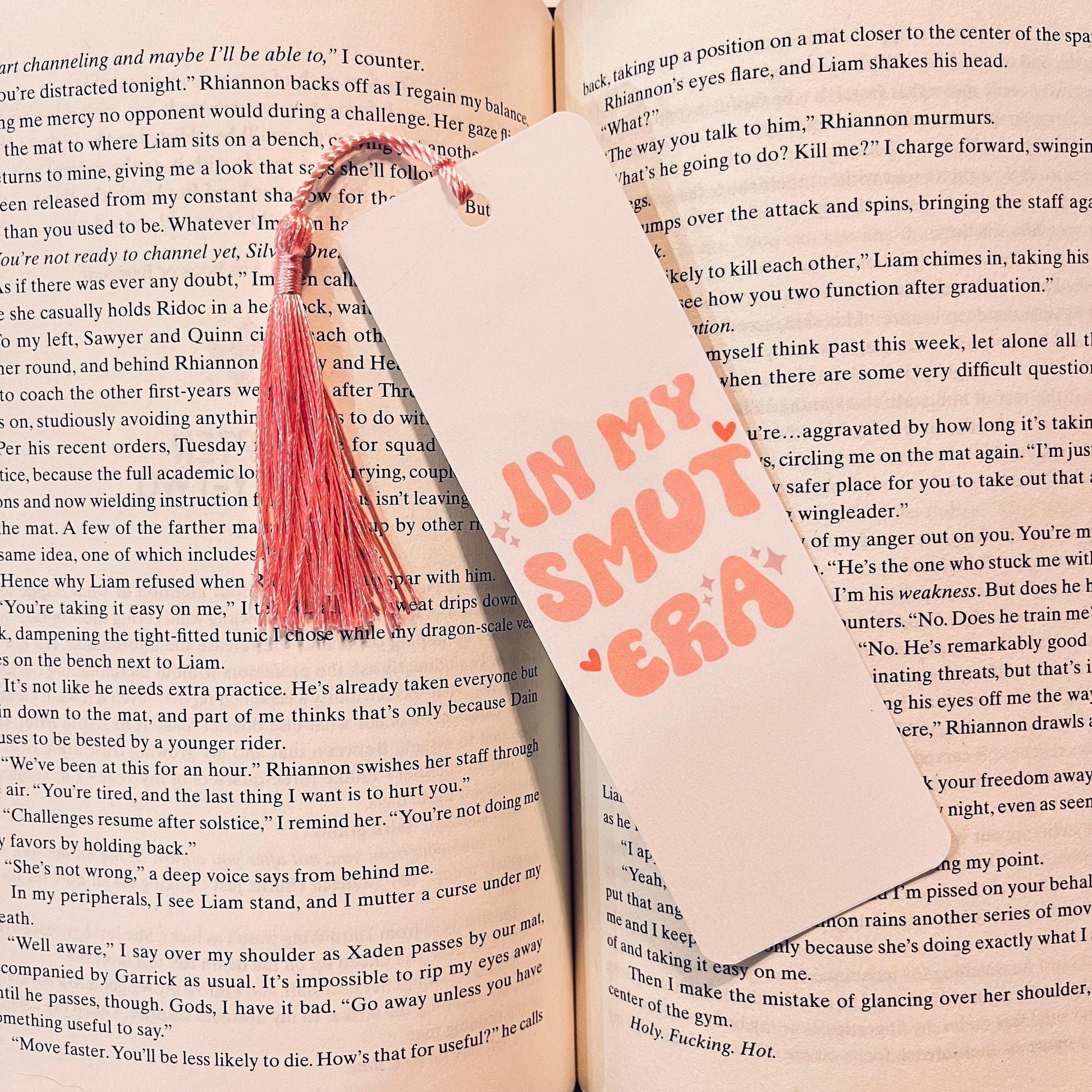 Romance Bookmark: Pink Cute Design (Reader Gift, Funny Quote) bookmark by Magic & Meaning