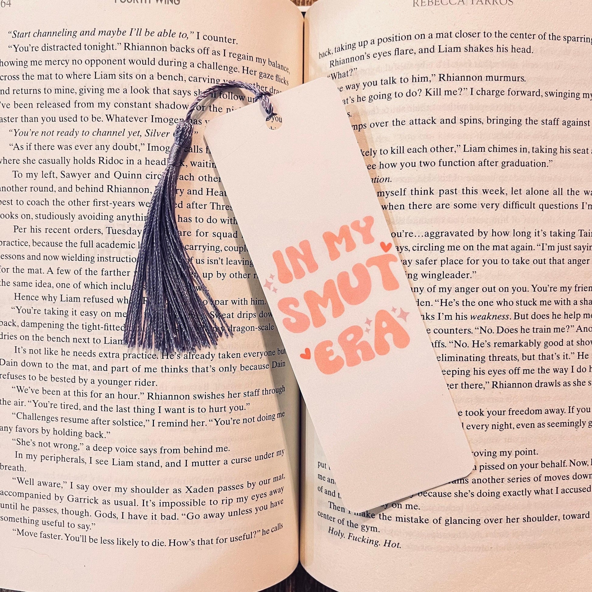 Romance Bookmark: Pink Cute Design (Reader Gift, Funny Quote) bookmark by Magic & Meaning