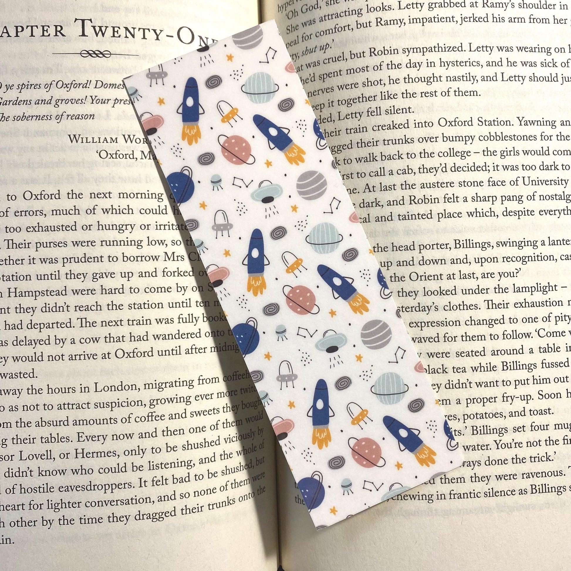 Outer Space Bookmark: Fun Kids Book Lover Gift (Handmade) bookmark by Magic & Meaning