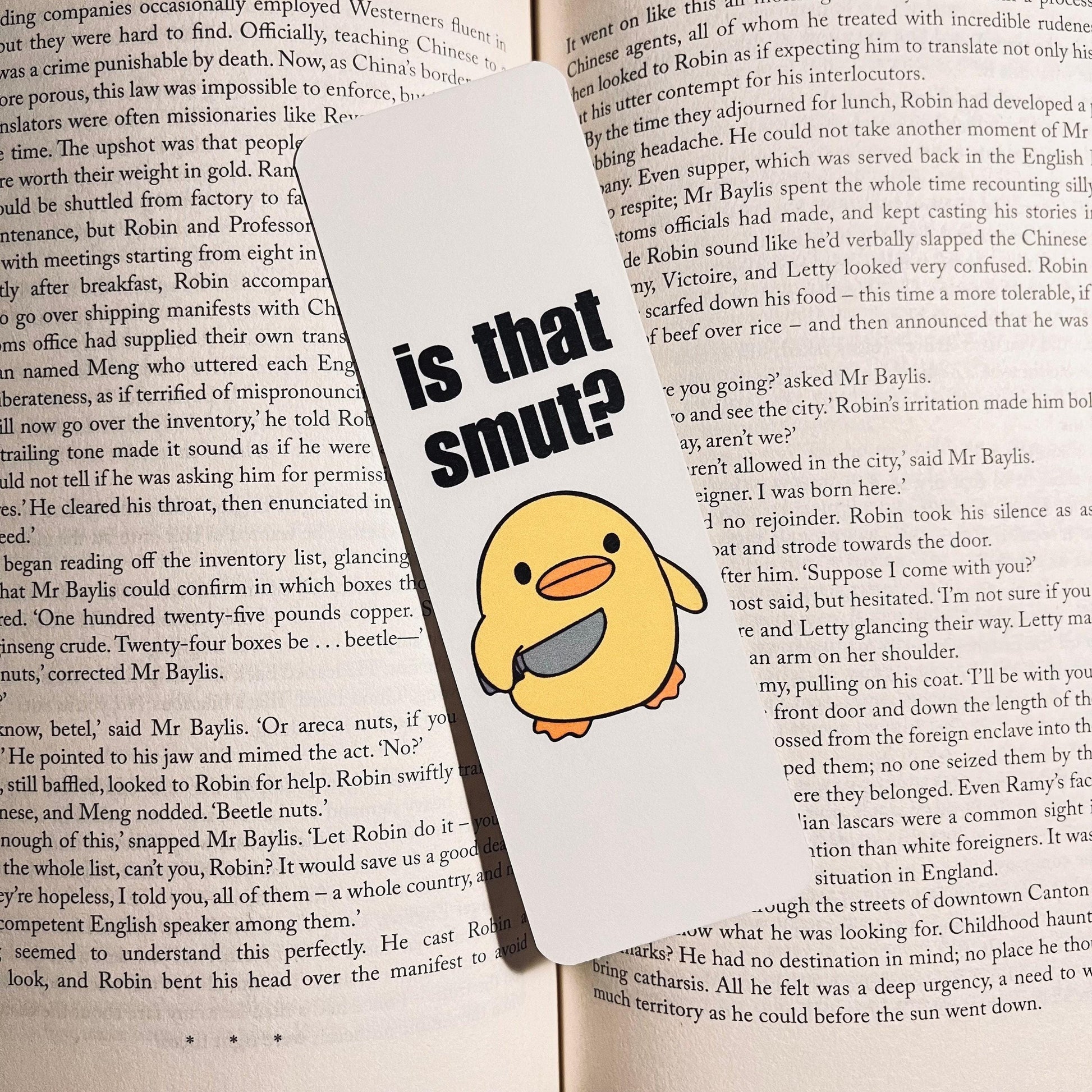 Smut Duck Bookmark - Cute Sarcastic bookmark by Magic & Meaning