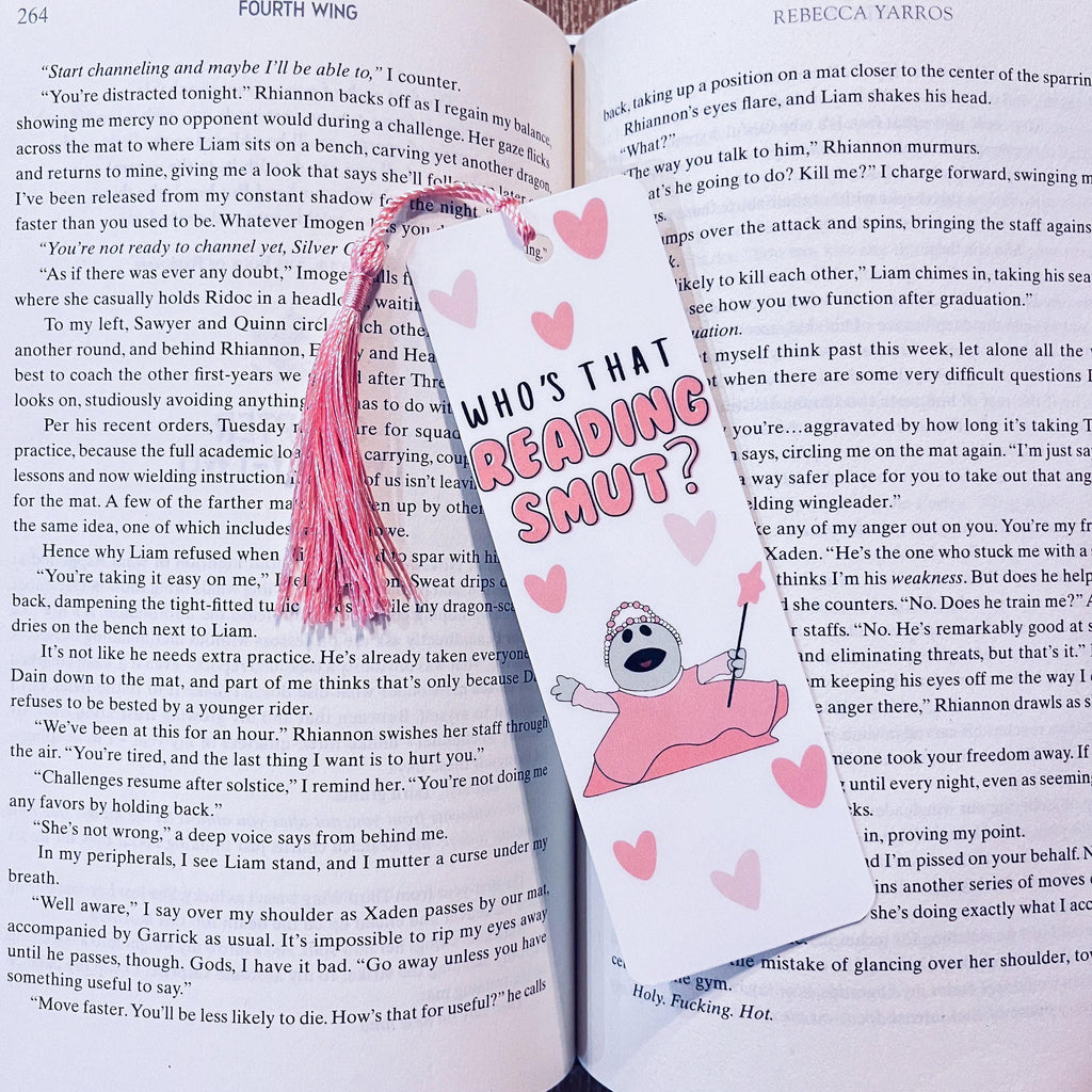 Funny Reading Bookmark: Smut Design for Book Lovers (Laminated) bookmark by Magic & Meaning