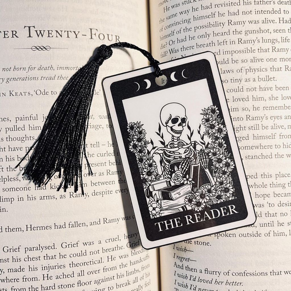 Skeleton Tarot Bookmark - Handmade Durable bookmark by Magic & Meaning
