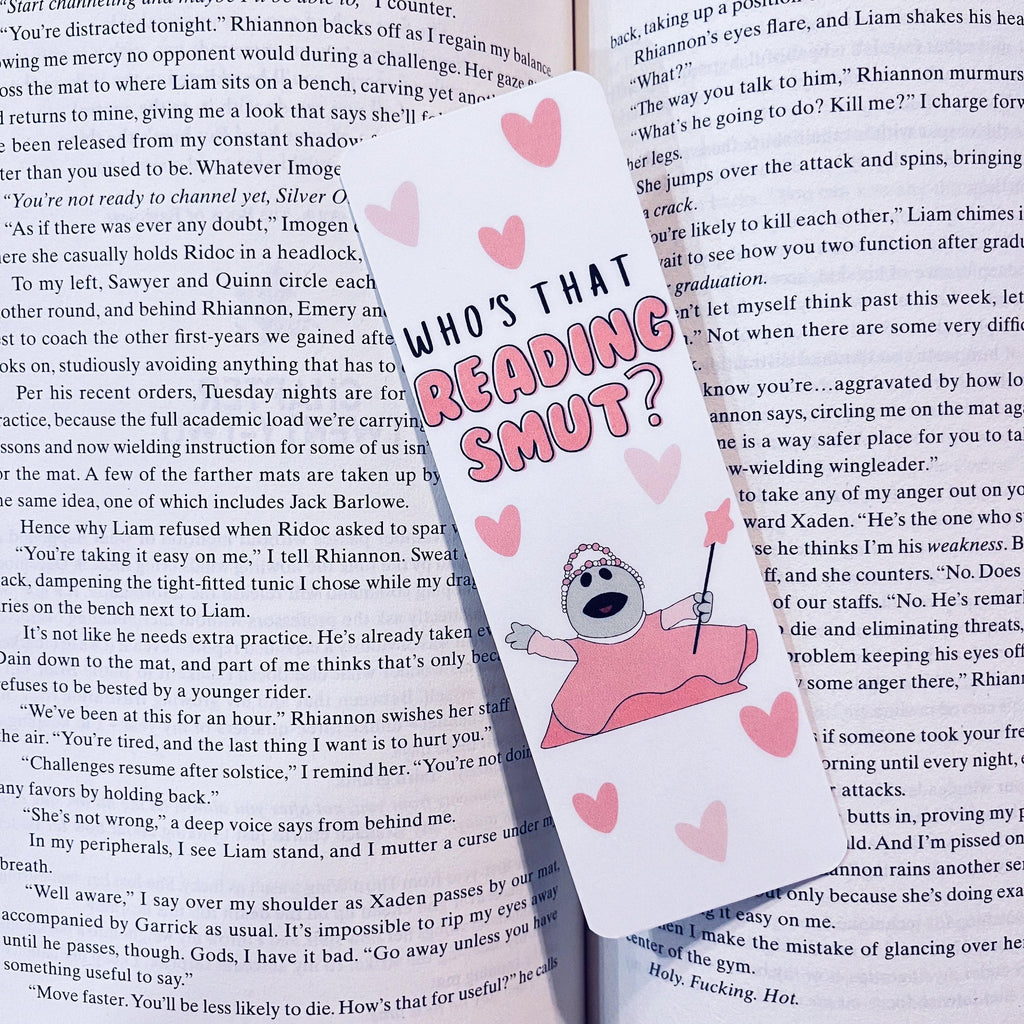 Funny Reading Bookmark: Smut Design for Book Lovers (Laminated) bookmark by Magic & Meaning