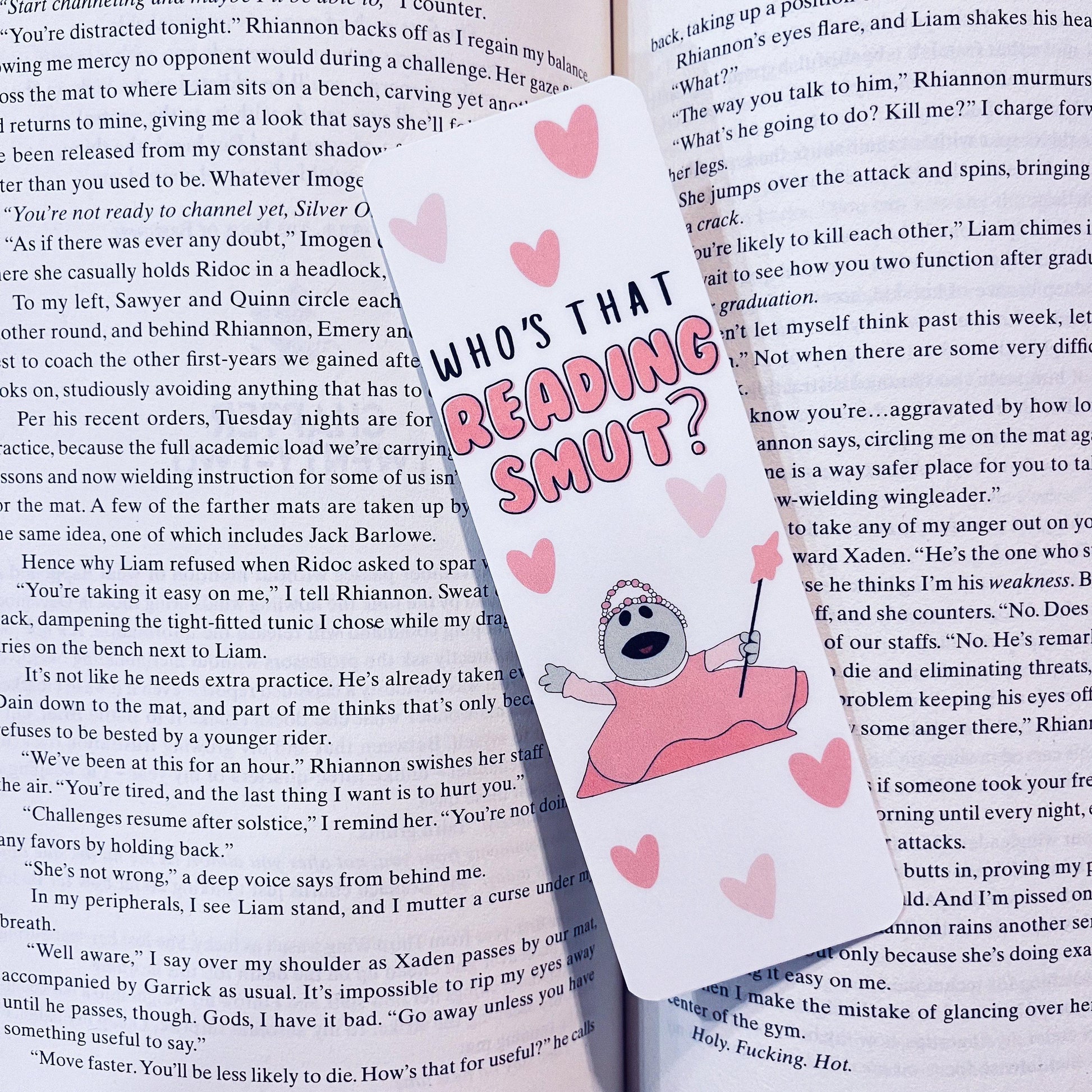 Funny Reading Bookmark: Smut Design for Book Lovers (Laminated) bookmark by Magic & Meaning