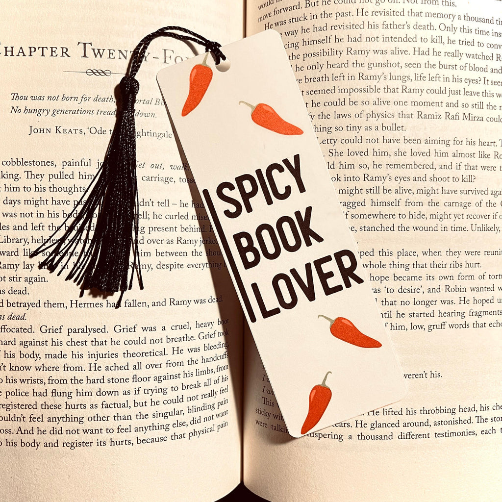 Spicy Book Lover Bookmark - Funny Literary bookmark by Magic & Meaning