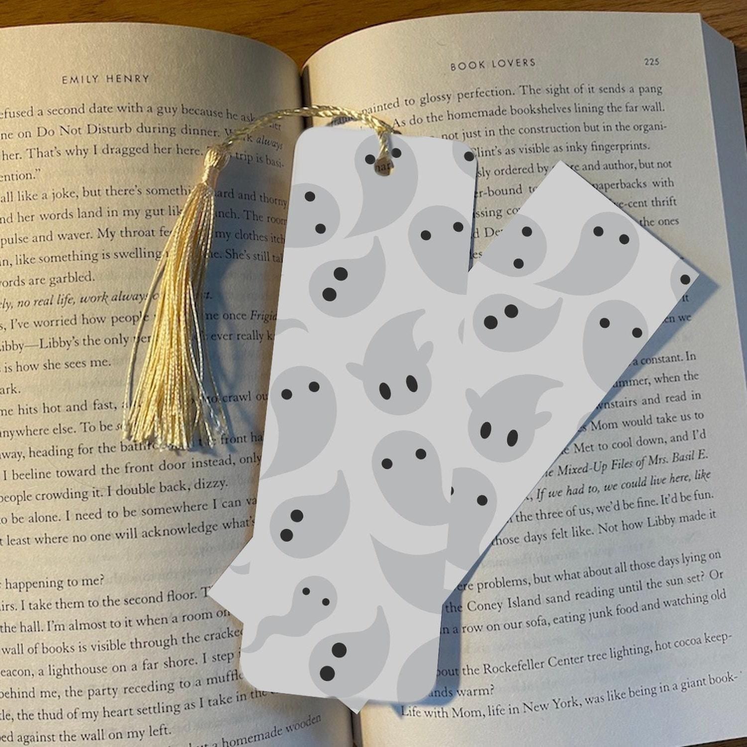 Halloween Book Lover Bookmark, Ghost Design (Cute Reader Gift) bookmark by Magic & Meaning