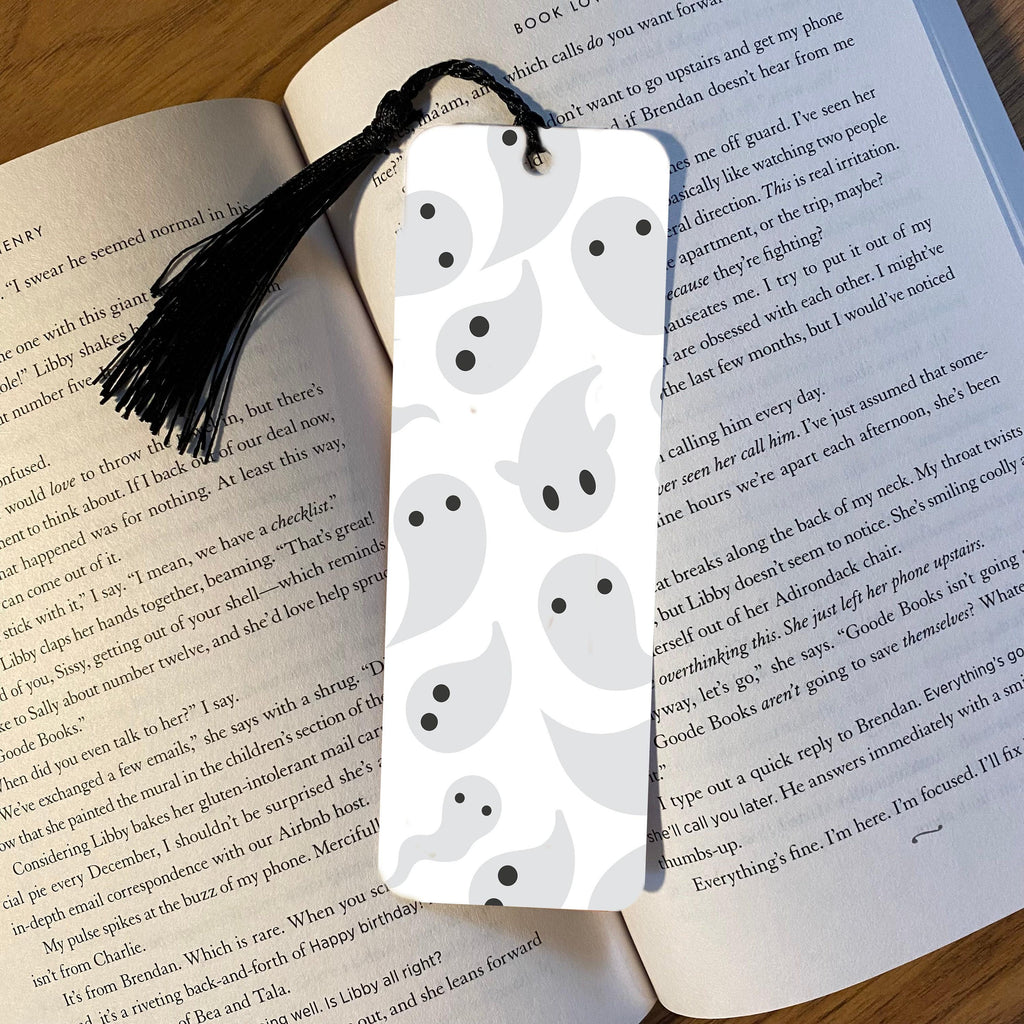 Halloween Book Lover Bookmark, Ghost Design (Cute Reader Gift) bookmark by Magic & Meaning