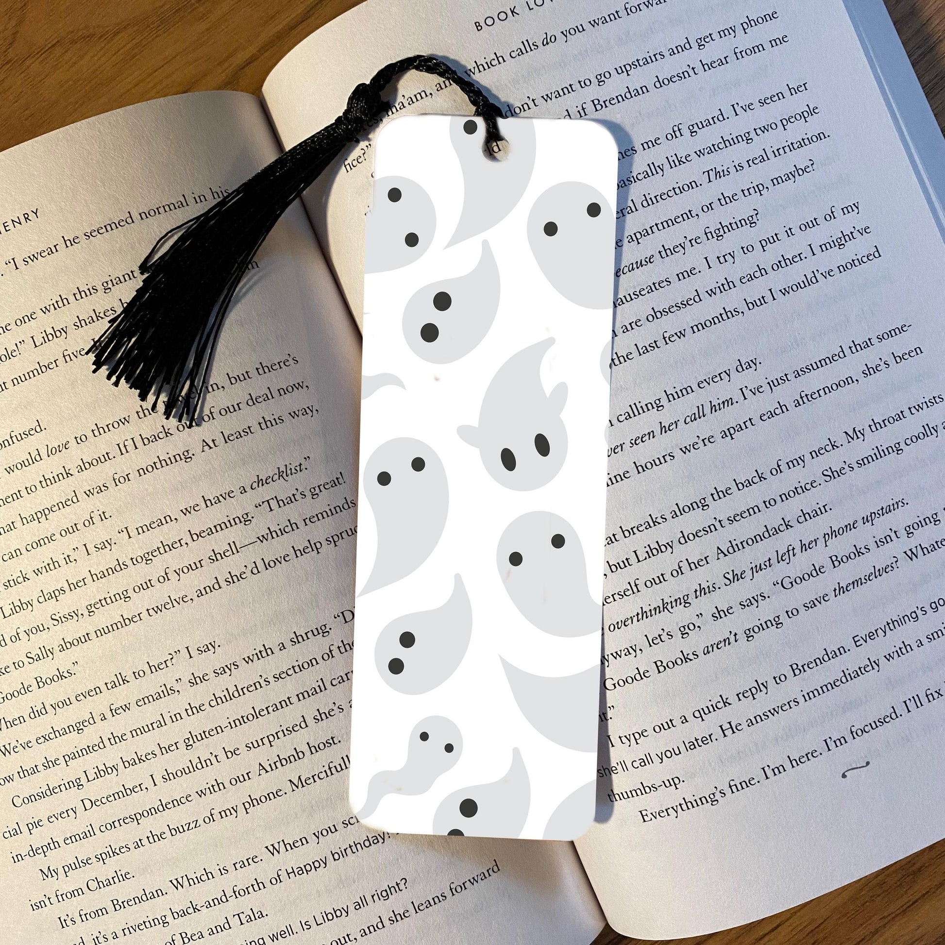 Halloween Book Lover Bookmark, Ghost Design (Cute Reader Gift) bookmark by Magic & Meaning