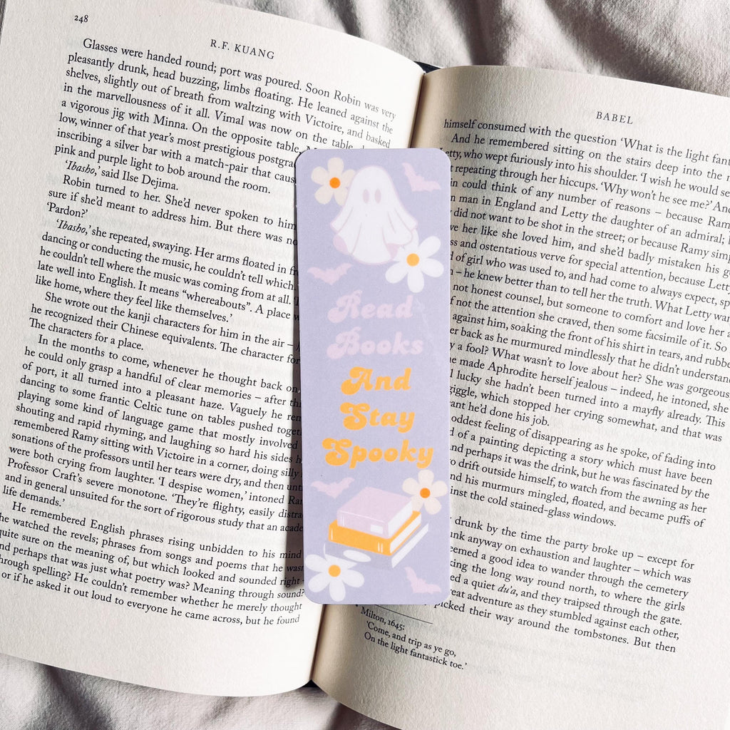 Ghost Bookmark for Halloween - Cute bookmark by Magic & Meaning