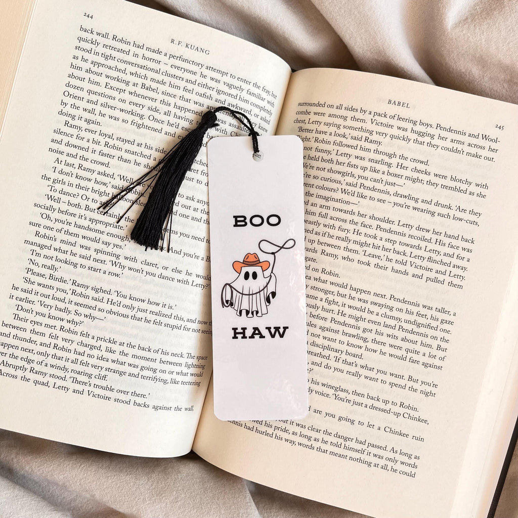 Halloween Cowgirl Ghost Bookmark, Cute Spooky Style bookmark by Magic & Meaning